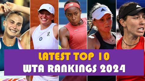 wta rankings today.